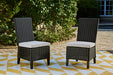 Beachcroft Outdoor Side Chair with Cushion (Set of 2) - Yulissa Home Furnishings (NJ)