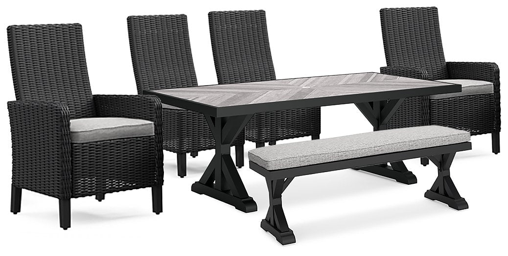 Beachcroft Outdoor Dining Set - Yulissa Home Furnishings (NJ)