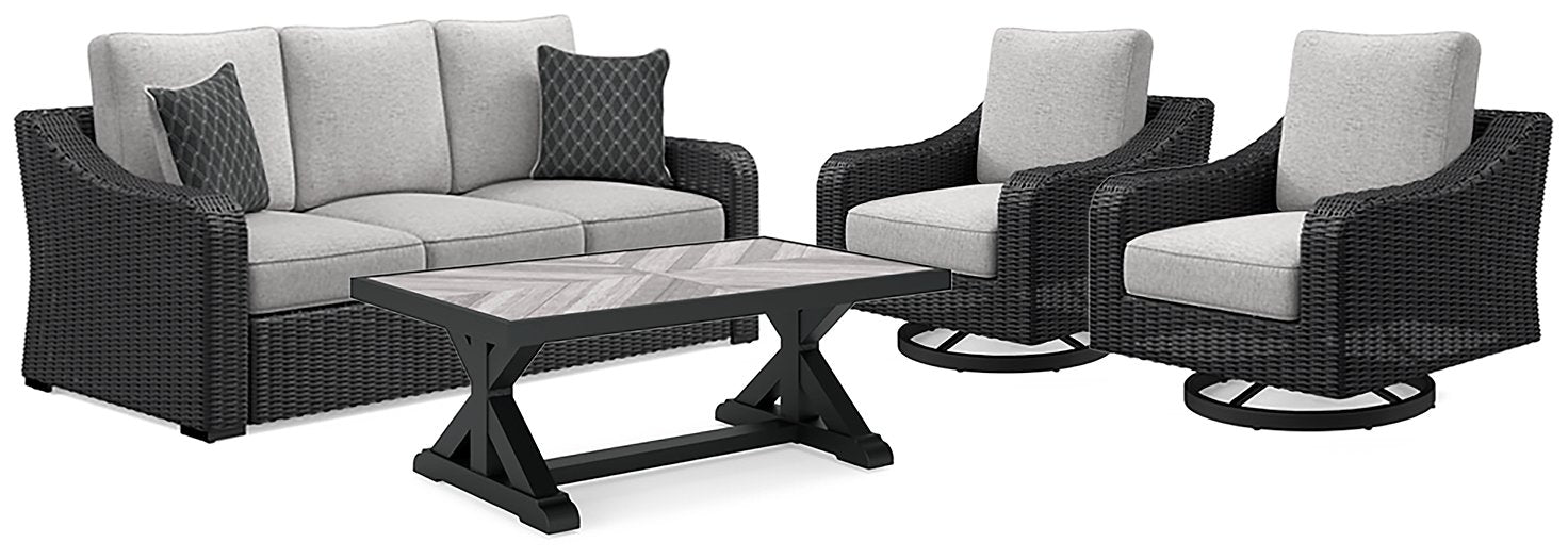 Beachcroft Outdoor Seating Set - Yulissa Home Furnishings (NJ)