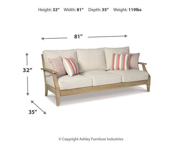 Clare View Sofa with Cushion - Yulissa Home Furnishings (NJ)