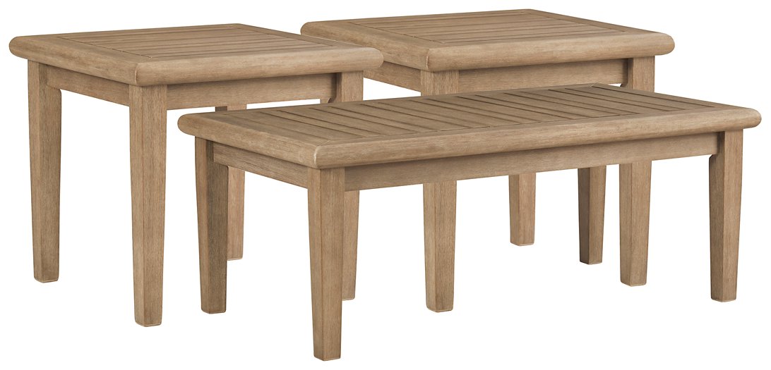 Gerianne Outdoor Occasional Table Set - Yulissa Home Furnishings (NJ)