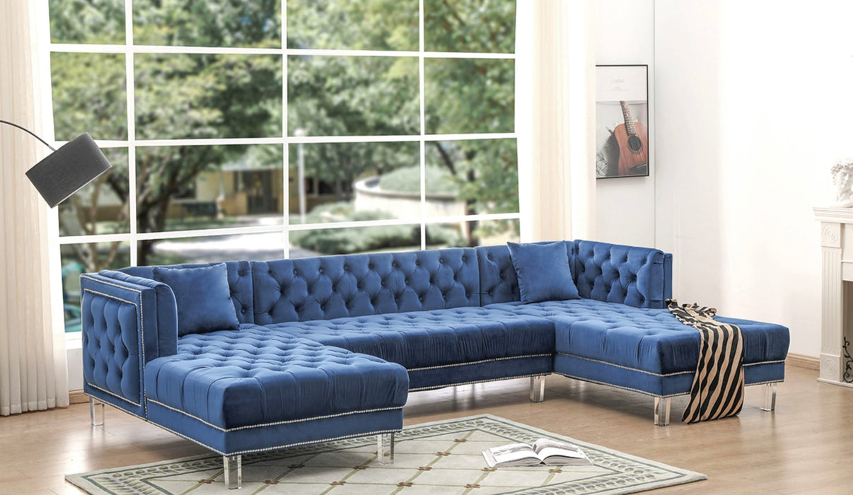 SALMA BLUE SECTIONAL SKU: SE0020