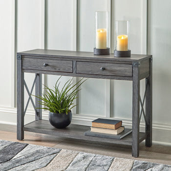 Freedan Sofa/Console Table - Yulissa Home Furnishings (NJ)