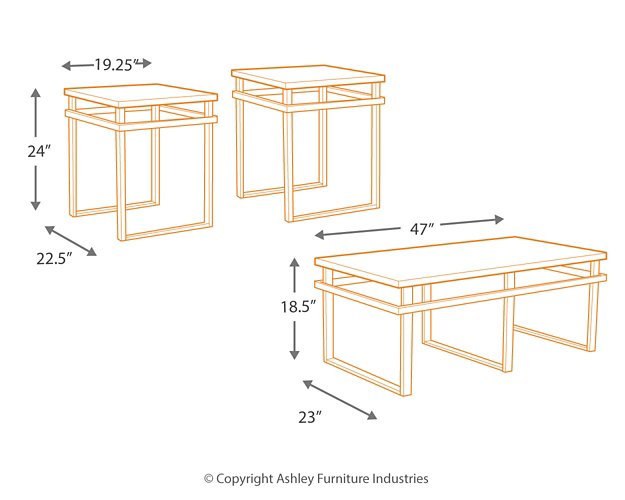 Laney Table (Set of 3) - Yulissa Home Furnishings (NJ)