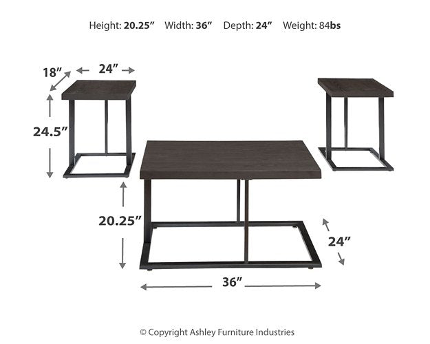 Airdon Table (Set of 3) - Yulissa Home Furnishings (NJ)