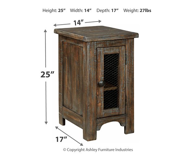 Danell Ridge Chairside End Table - Yulissa Home Furnishings (NJ)