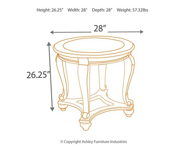 Norcastle End Table - Yulissa Home Furnishings (NJ)