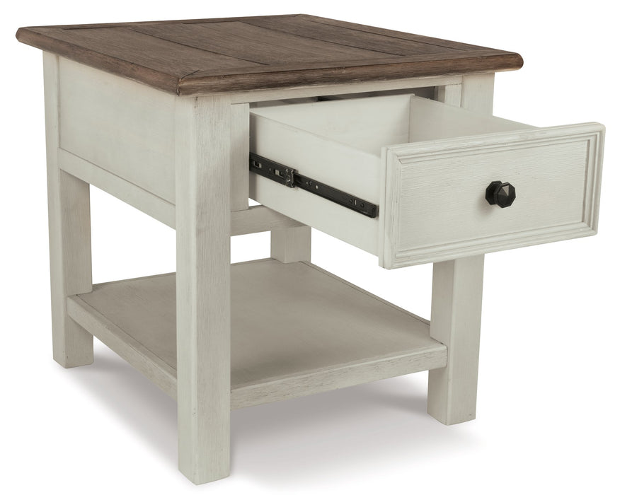 Bolanburg Chairside End Table with USB Ports & Outlets - Yulissa Home Furnishings (NJ)