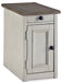 Bolanburg Chairside End Table with USB Ports & Outlets - Yulissa Home Furnishings (NJ)