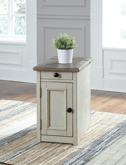 Bolanburg Chairside End Table with USB Ports & Outlets - Yulissa Home Furnishings (NJ)