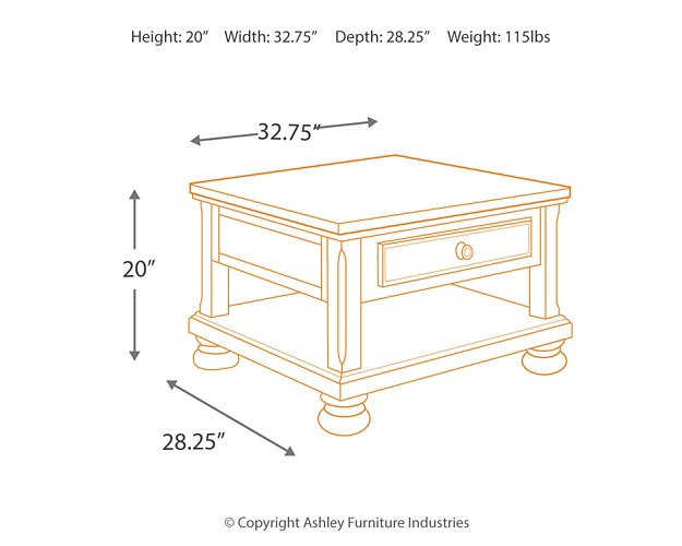 Porter Coffee Table with Lift Top