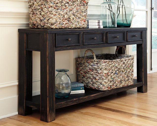 Gavelston Sofa/Console Table - Yulissa Home Furnishings (NJ)