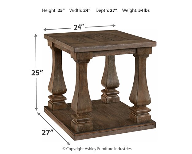 Johnelle End Table - Yulissa Home Furnishings (NJ)