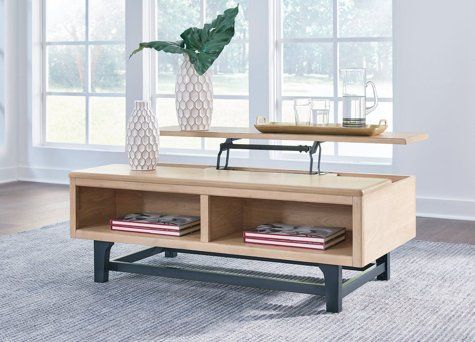 Freslowe Lift-Top Coffee Table - Yulissa Home Furnishings (NJ)