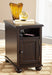 Barilanni Chairside End Table with USB Ports & Outlets - Yulissa Home Furnishings (NJ)