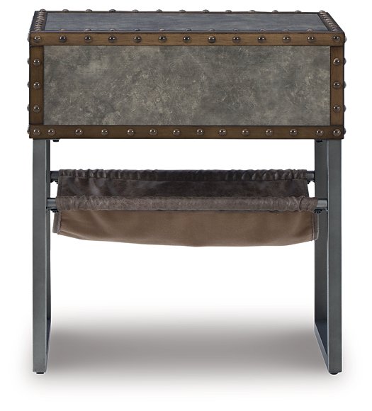 Derrylin Chairside End Table - Yulissa Home Furnishings (NJ)