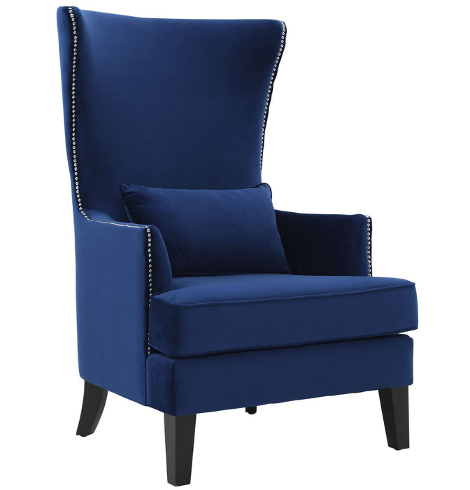 TEAL VELVET ACCENT CHAIR WITH LUCITE LEGS SKU: AC0007