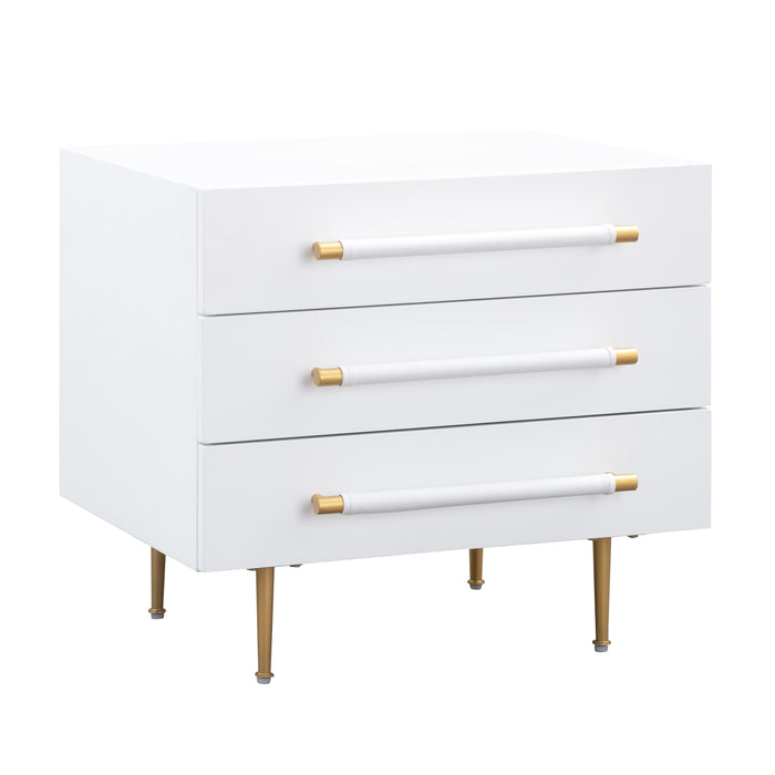 Trident White Nightstand image