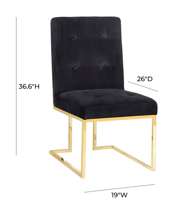 AKIKO VELVET DINING CHAIR (SET OF 2)