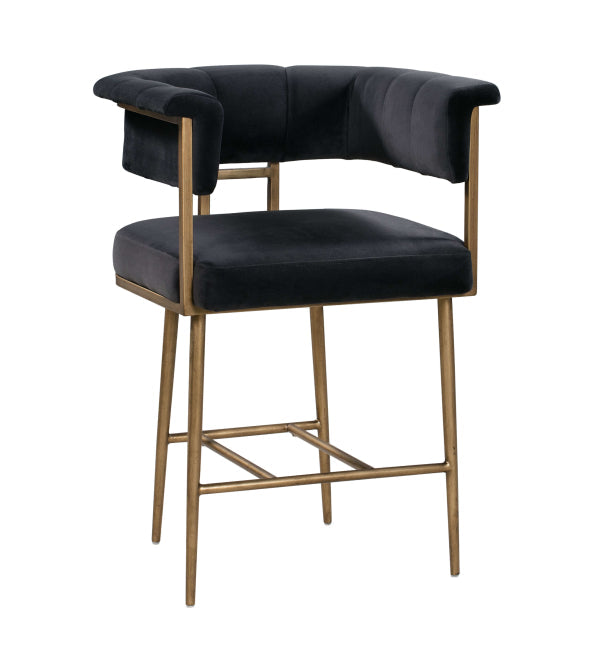 ASTRID VELVET COUNTER STOOL SKU: ST0002