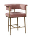 Astrid Blush Velvet Counter Stool image