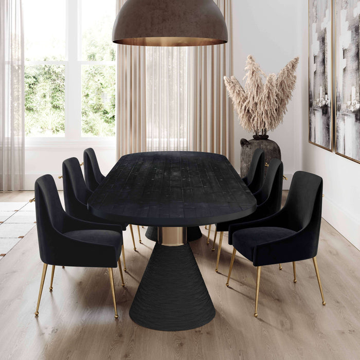 RISHI BLACK ROPE DINING ROOM TABLE