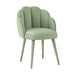 Gardenia Moss Green Velvet Dining Chair image