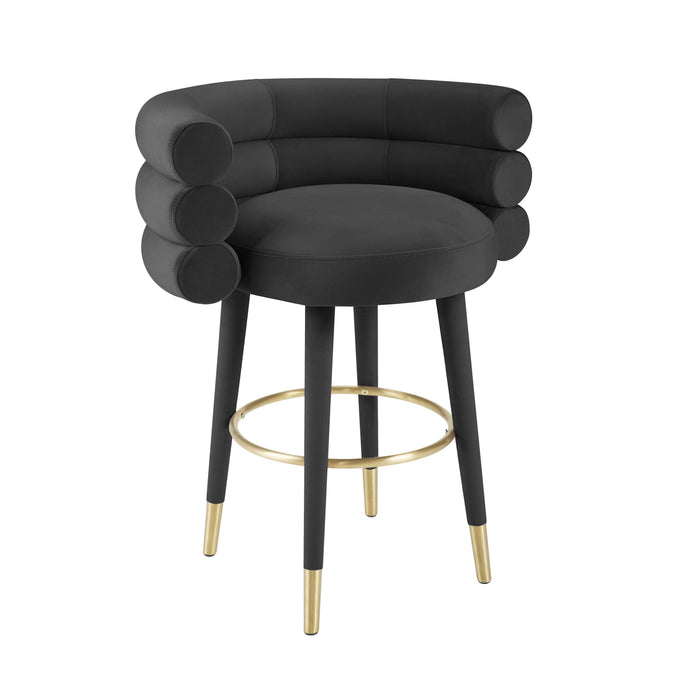 BETTY  VELVET COUNTER STOOL SKU: ST0003