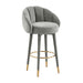 Myla Light Grey Swivel Bar Stool image