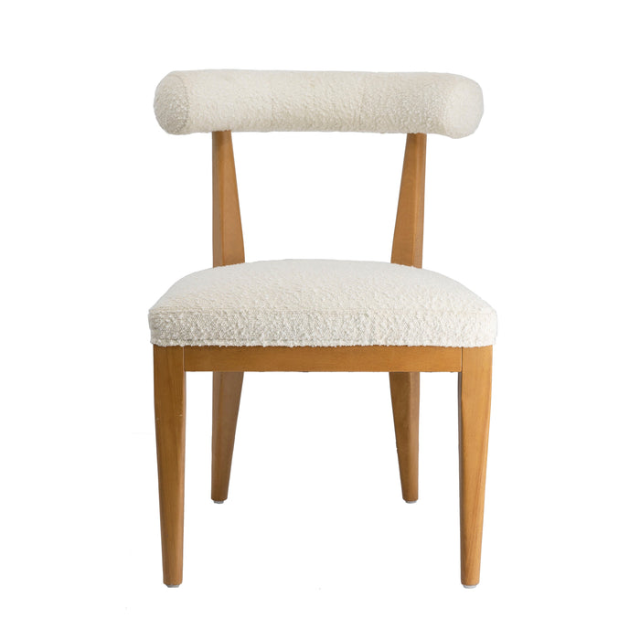 PALLA CREAM BOUCLE DINING CHAIR