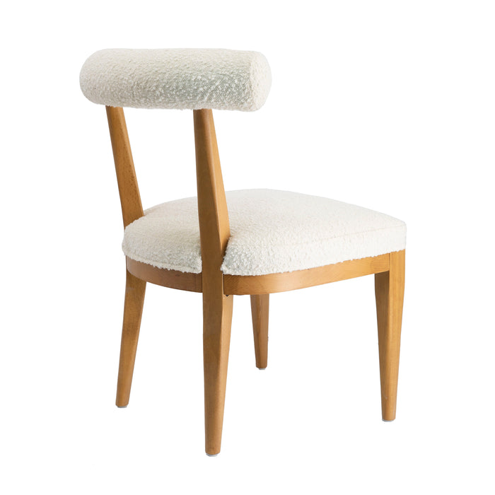 PALLA CREAM BOUCLE DINING CHAIR