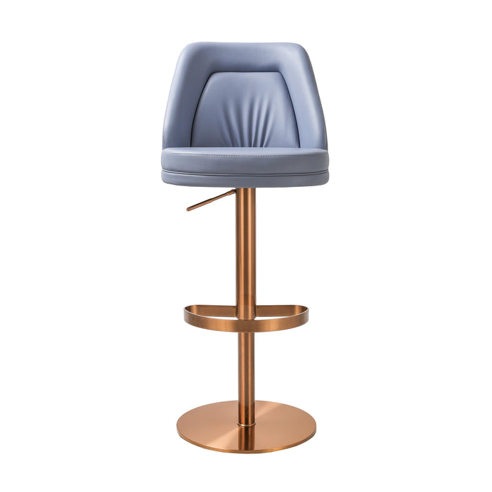 MAVEN LAVENDER MIST AND ROSE GOLD ADJUSTABLE SWIVEL STOOL