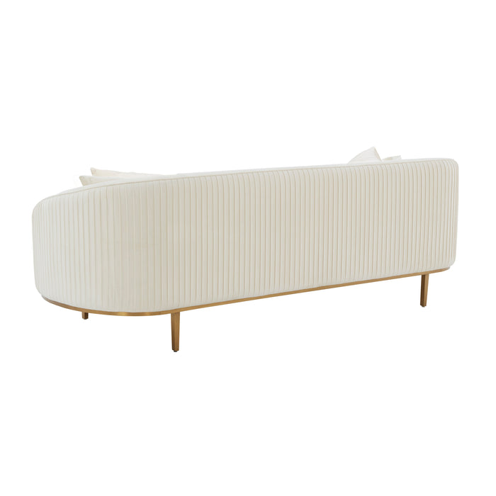 MICHELLE CREAM PLEATED SOFA