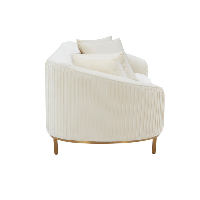 MICHELLE CREAM PLEATED SOFA