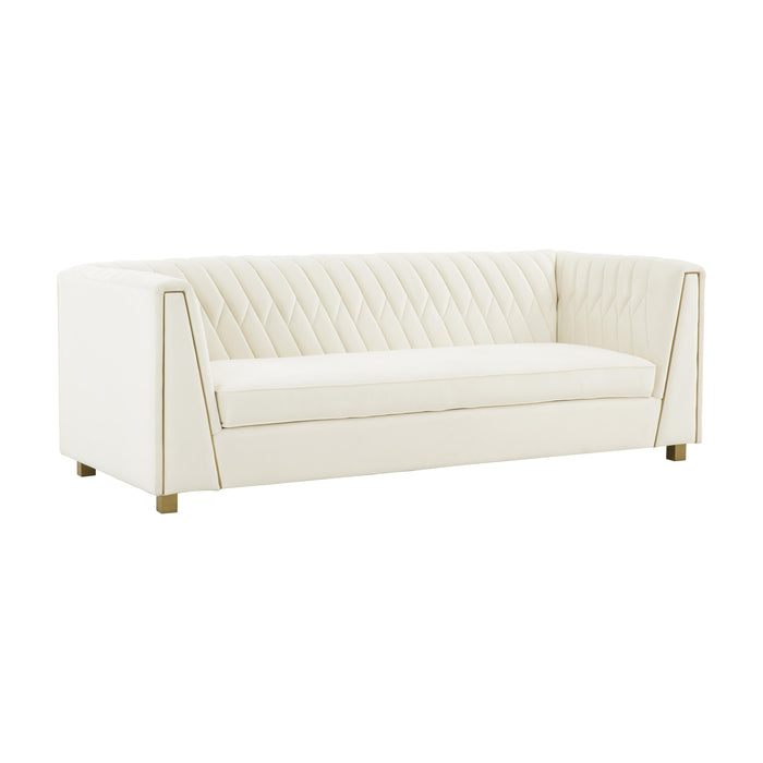 Wafa Cream Velvet Sofa image