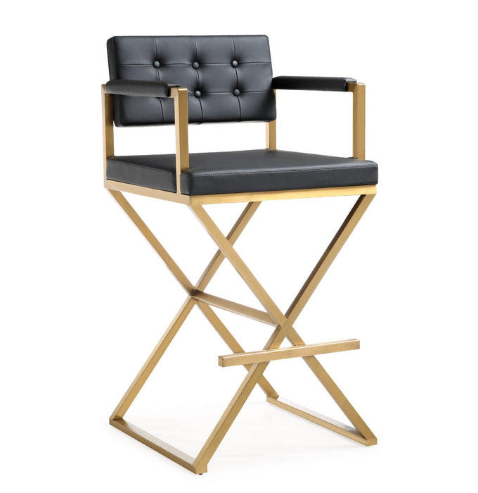 DIRECTOR GOLD STEEL BAR STOOL SKU: ST0006