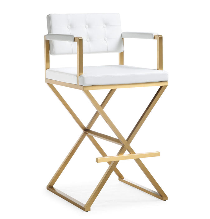 DIRECTOR GOLD STEEL BAR STOOL SKU: ST0006