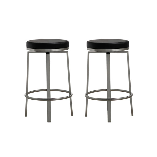 Pratt Black Swivel Counter Stool - Set of 2 image