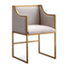 Atara Cream Velvet Gold Chair image