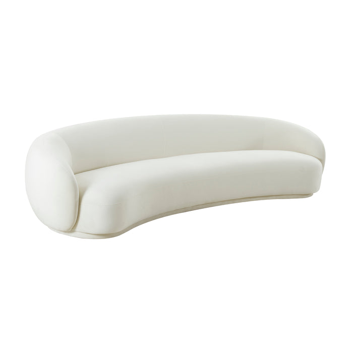 KENDALL CREAM VELVET 120″ SOFA