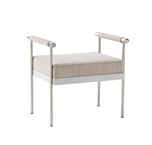 Diva Cream Velvet Bench image