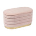 Lillian Blush Velvet Storage Bench image