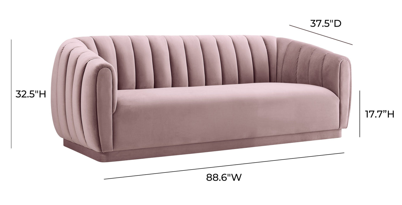 ARNO MAUVE VELVET SOFA