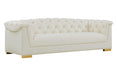 Farah Cream Velvet Sofa image