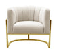 Magnolia Spotted Cream Chair with Gold image