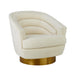 Canyon Cream Velvet Swivel Chair image