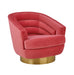 Canyon Hot Pink Velvet Swivel Chair image