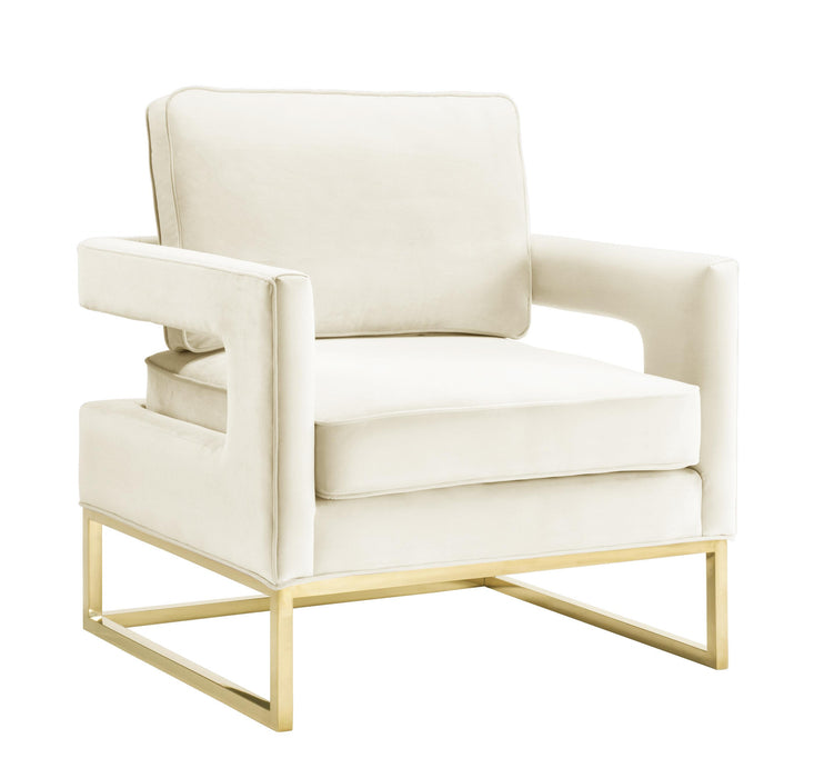 Avery Cream Velvet Chair image