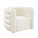 Curves Cream Velvet Lounge Chair image