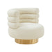 Naomi Faux Shearling Swivel Chair image